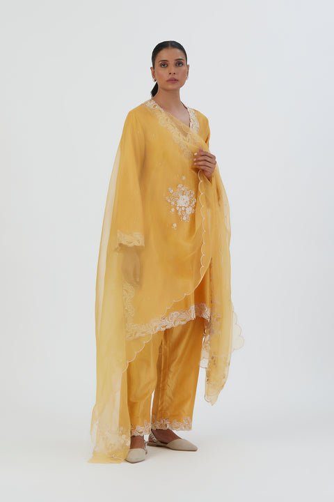 Naaz Kurta and Pant-Yellow
