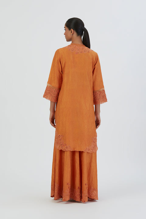 Isha Kurta and Sharara-Orange