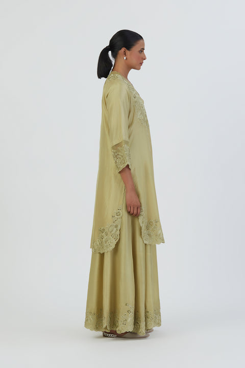Isha Kurta and Sharara-Sea Green