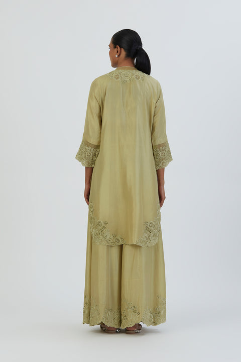 Isha Kurta and Sharara-Sea Green