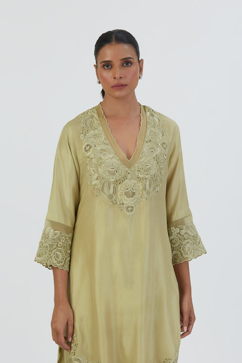 Isha Kurta and Sharara-Sea Green