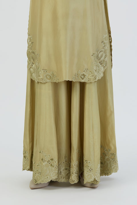Isha Kurta and Sharara-Sea Green