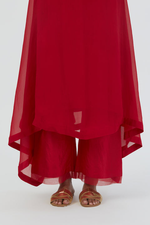 Zoya Kurta and Pant-Red