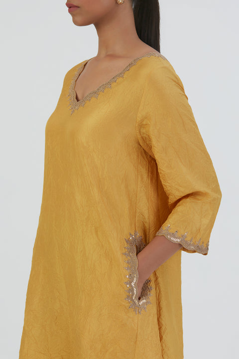 Rati Kurta and Pant-Yellow