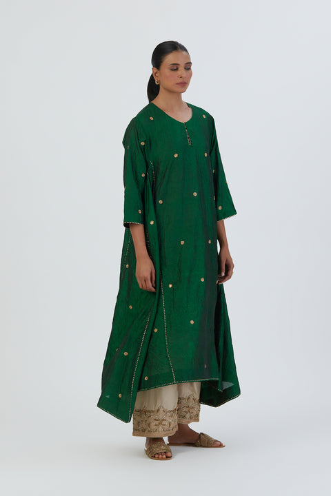 Meer Kurta and Pant-Green