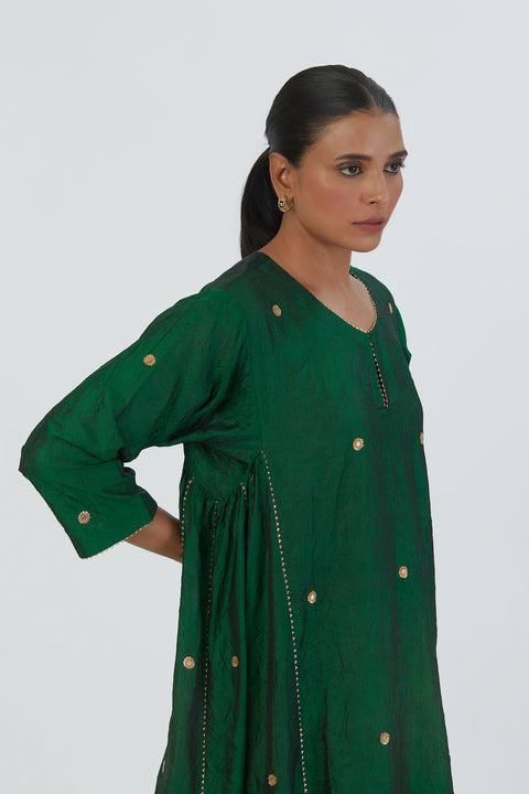 Meer Kurta and Pant-Green