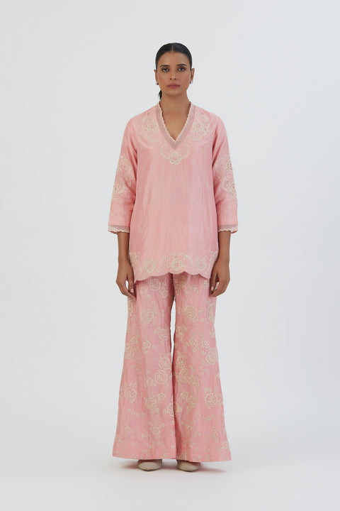 Seerat Kurta and Pant-Light Pink