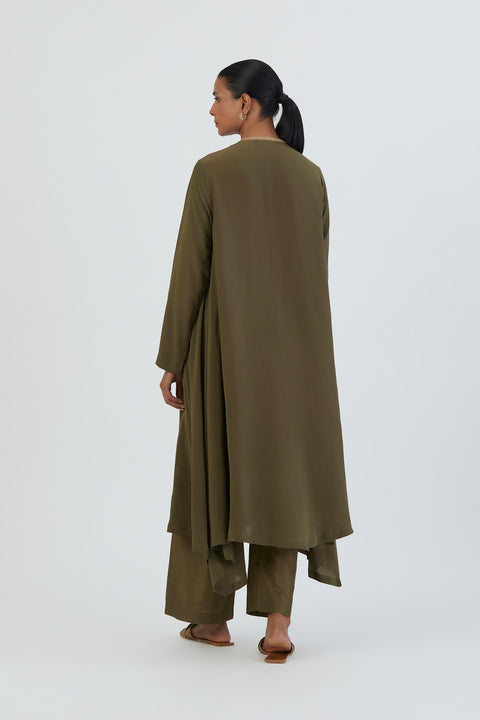 Sahej Kurta and Pant-Mehendi Green