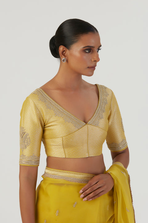 Gia Blouse-Lime Green