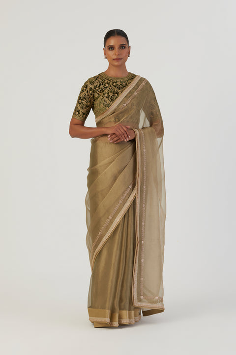 Preet Saree-Beige