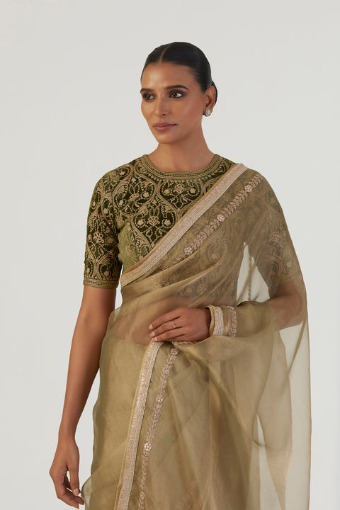 Preet Saree-Beige