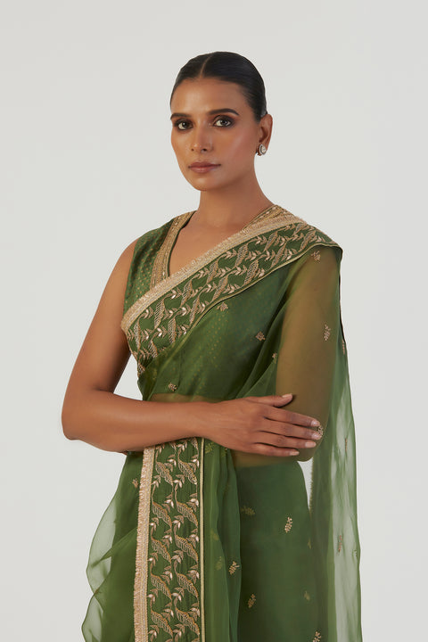 Parineeta Blouse-Green