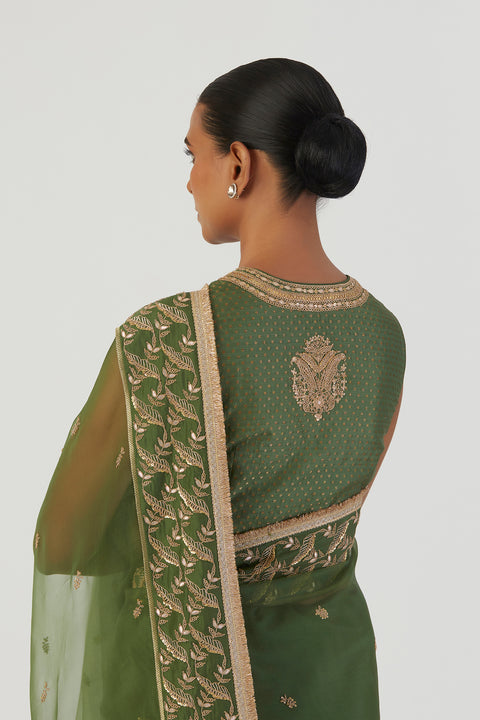 Parineeta Blouse-Green