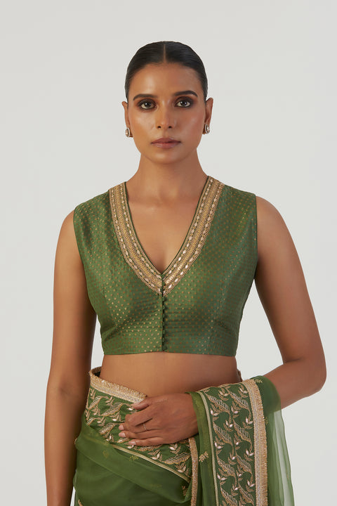 Parineeta Blouse-Green