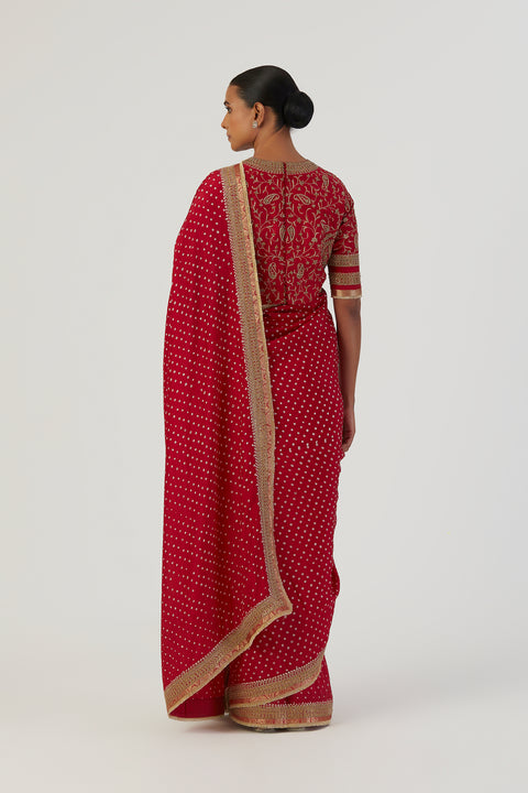 Luni Saree-Red