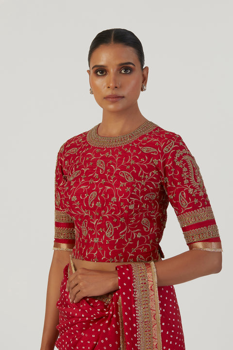 Luni Blouse-Red