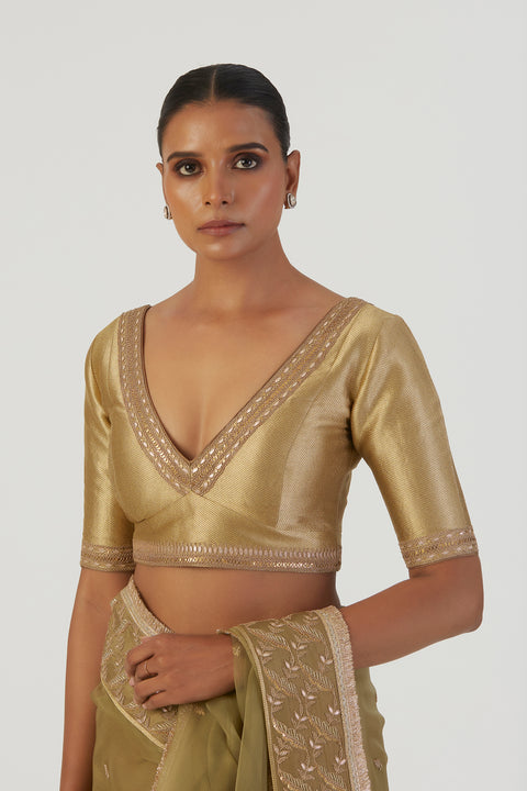 Tira Blouse-Mehendi Green