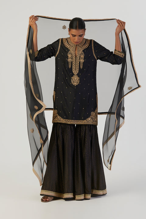 Raga Dupatta-Black