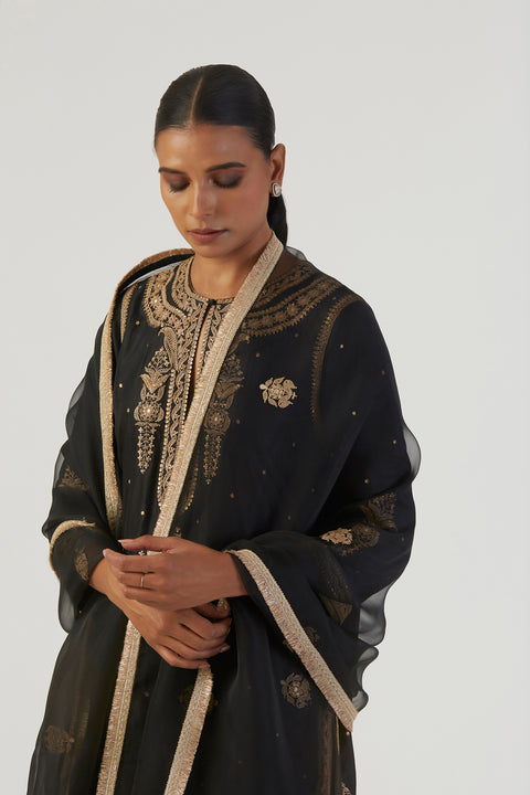 Raga Dupatta-Black