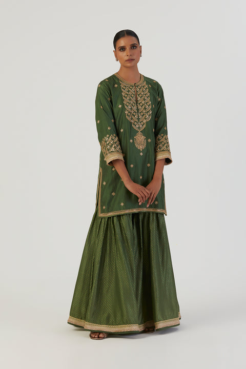 Urmi Kurta and Sharara-Green