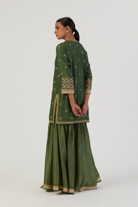 Urmi Kurta and Sharara-Green
