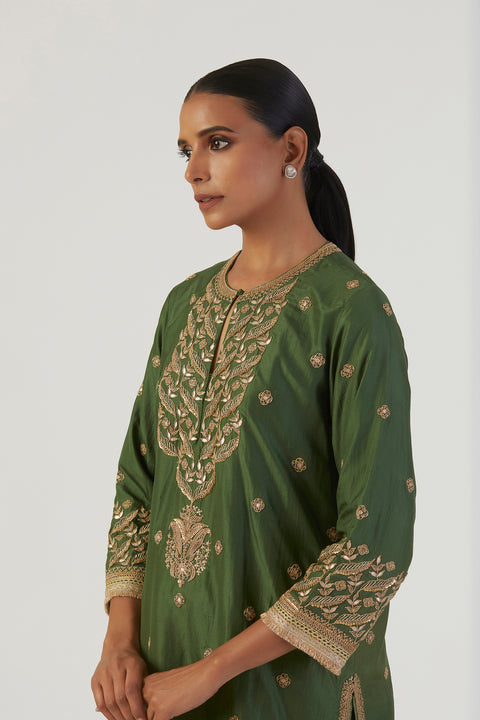 Urmi Kurta and Sharara-Green