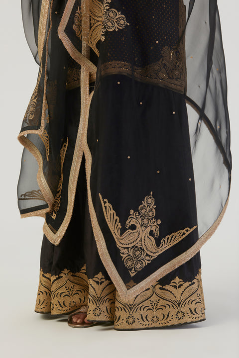 Rasa Dupatta-Black