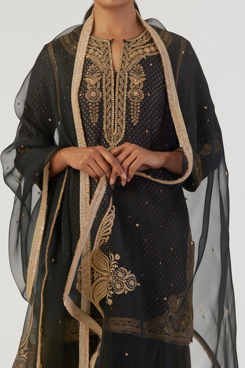 Rasa Dupatta-Black