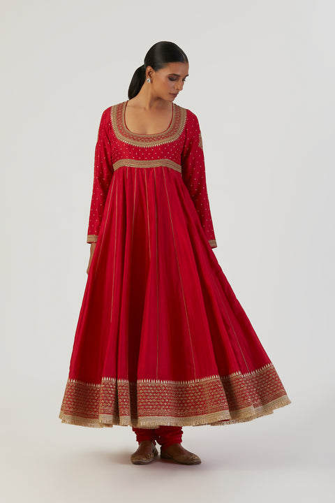 Kriti Anarkali-Red