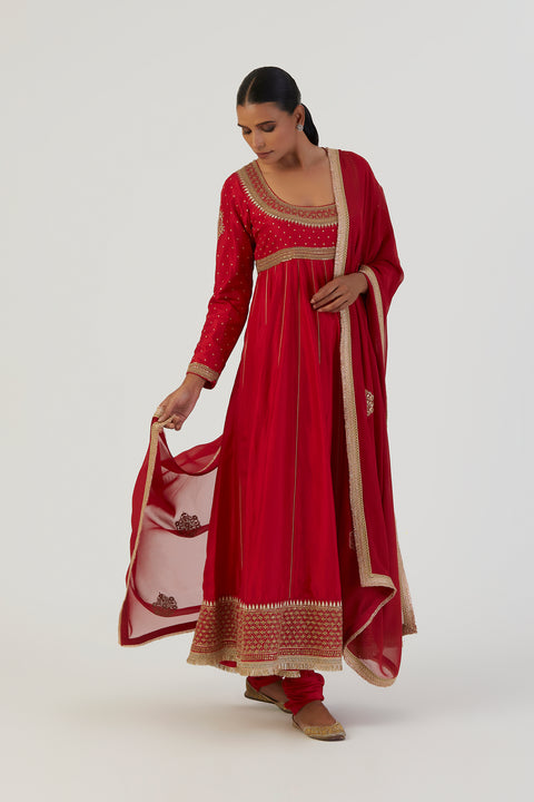 Kriti Anarkali-Red