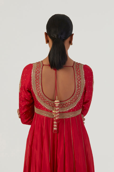 Kriti Anarkali-Red