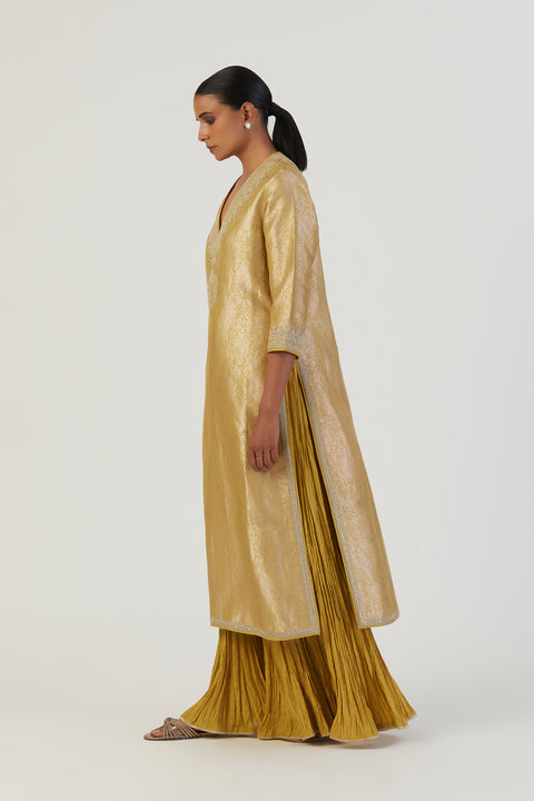 Spriha Kurta and Pant-Lime Green