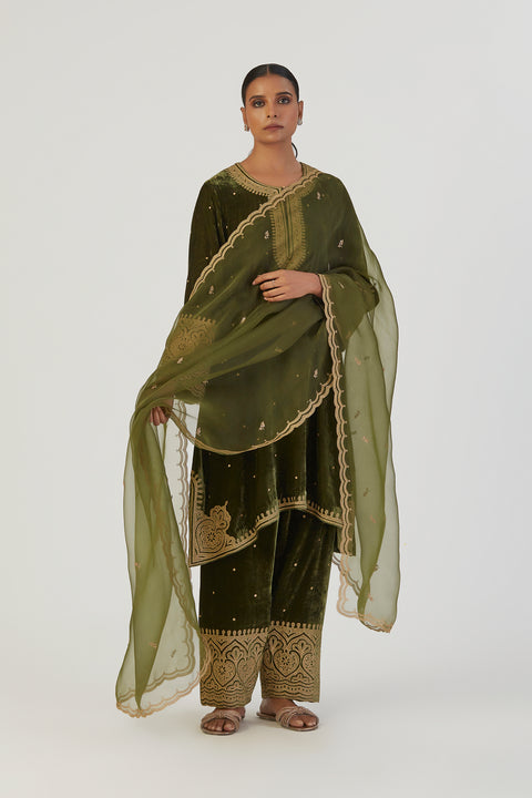 Sami Dupatta-Green