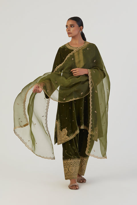 Sami Dupatta-Green