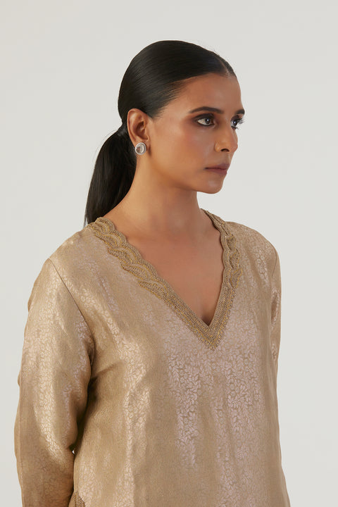 Spriha Kurta and Pant-Beige