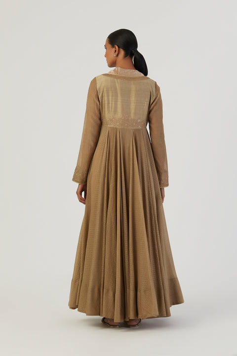 Farah Anarkali-Beige