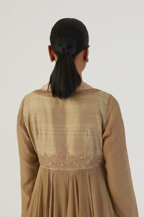 Farah Anarkali-Beige