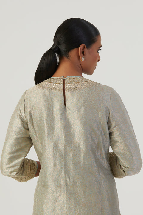 Bani Kurta and Sharara-Sky Blue