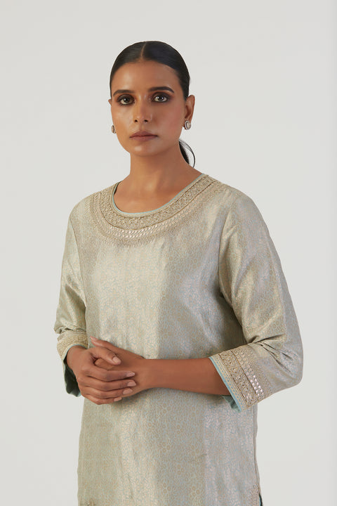 Bani Kurta and Sharara-Sky Blue