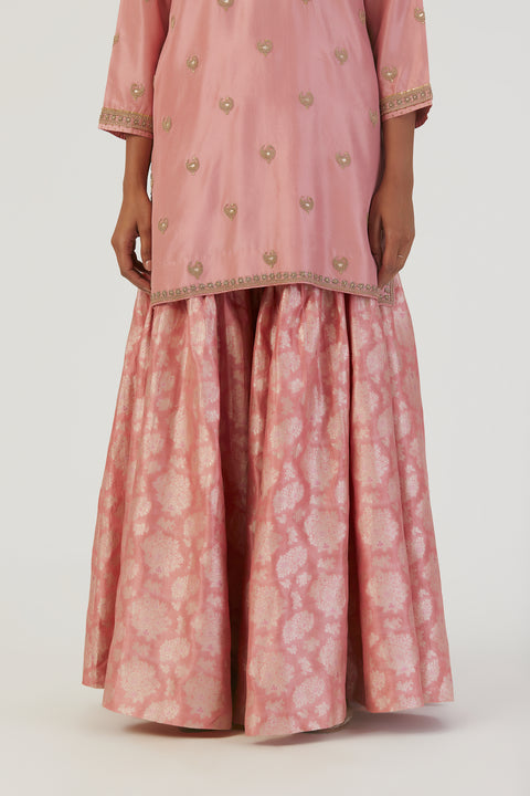 Salma Kurta and Sharara-Pink