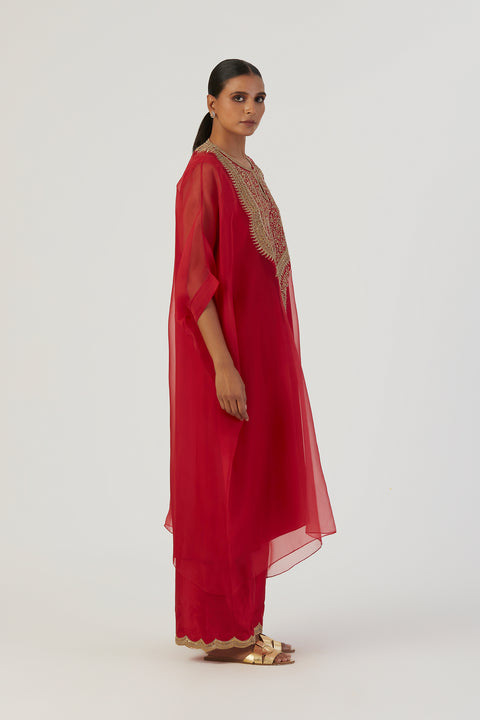 Zoya Kurta and Pant-Red