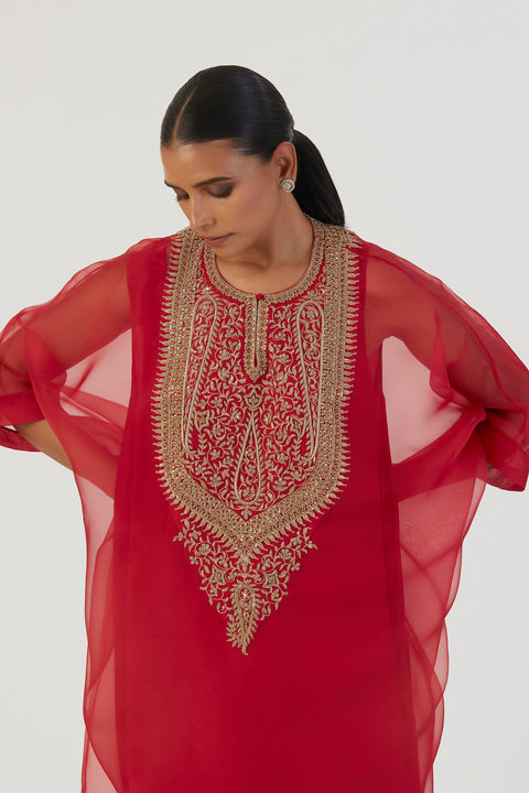Zoya Kurta and Pant-Red