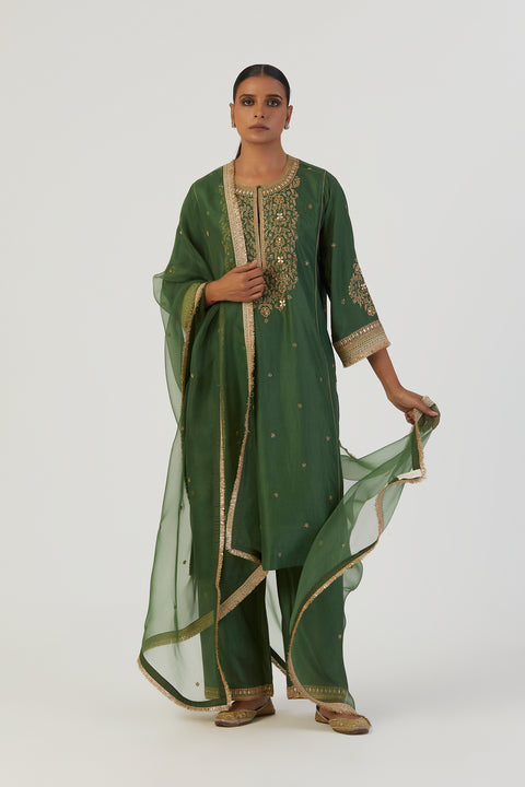 Zia Kurta and Pant-Green