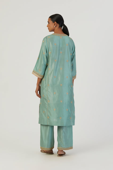 Nila Kurta and Pant-Blue