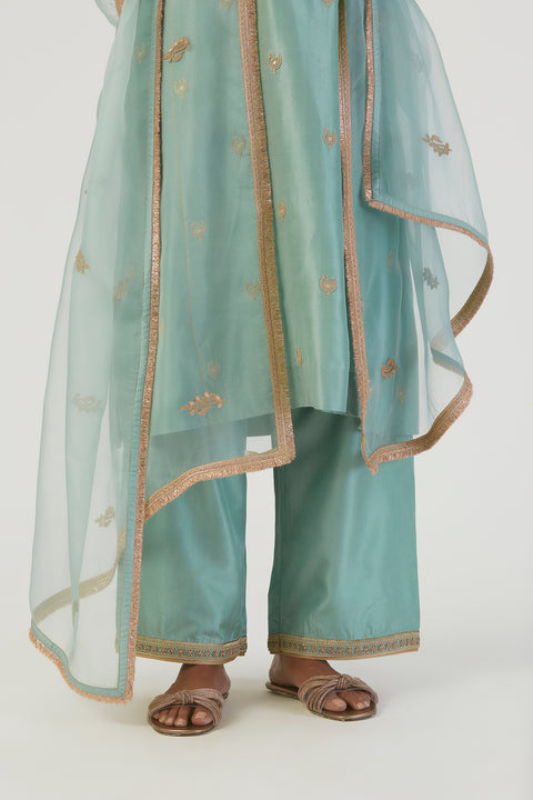 Nila Kurta and Pant-Blue