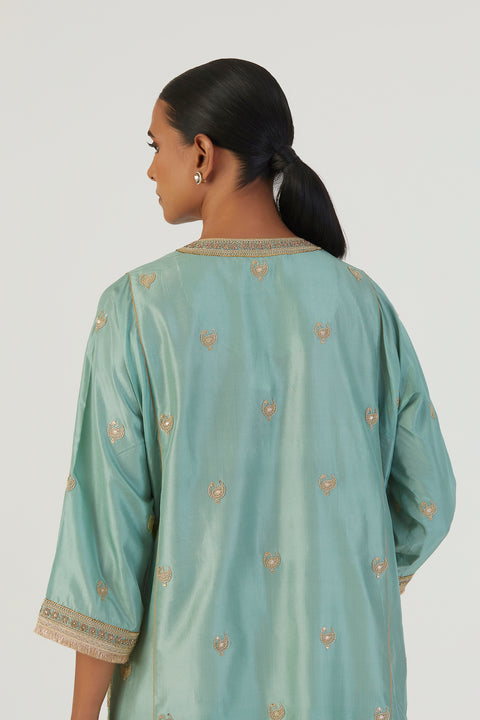 Nila Kurta and Pant-Blue