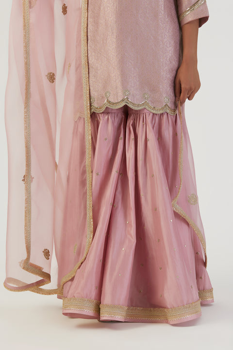 Fara Dupatta-Mauve