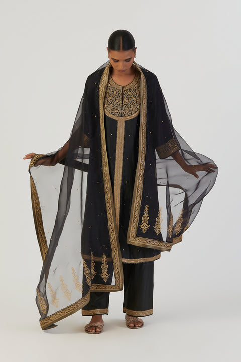 Qala Kurta and Pant-Black
