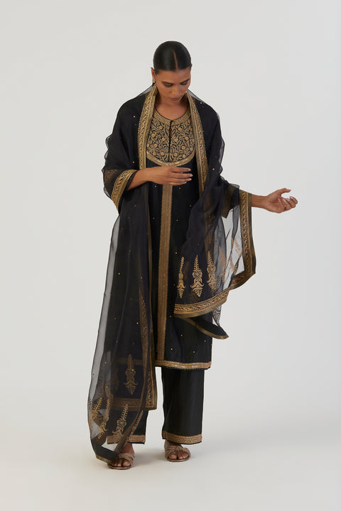 Qala Kurta and Pant-Black