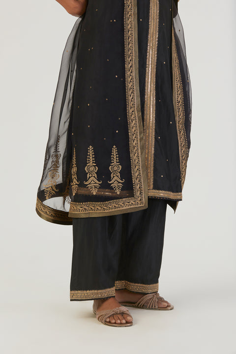 Qala Kurta and Pant-Black